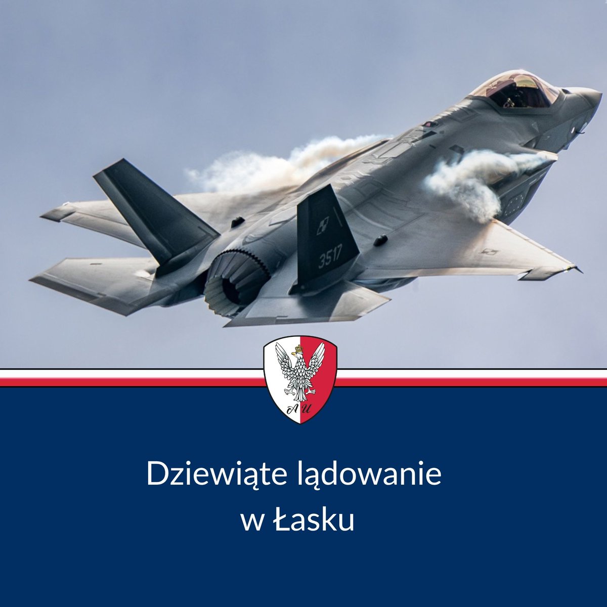 AgencjaUzbr's tweet photo. Z ziemi włoskiej do Polski 🇮🇹 🇵🇱
Pierwszy października = pierwszy F-35 z włoskiej linii produkcyjnej.

fot. chor. Piotr Gubernat https://t.co/ExIM0g4gn1