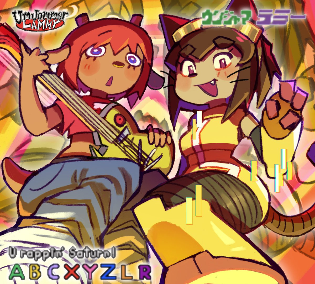 popocco_hime's tweet photo. Leave it to Lammy (and Kit)! #umjammerlammy #jammerlammy #gameoversefanart #gameoverse #kitbodega #kit #glitchproduction https://t.co/sGpinWzT0X