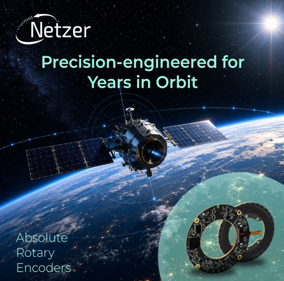 Electromate's tweet photo. In space, position feedback is mission-critical.
Netzer’s space-ready absolute encoders provide compact, precise position feedback for satellite antennas, solar arrays, optical systems and more.
Learn more: https://t.co/nNSuygjLfu
#Space #Encoders #MotionControl https://t.co/lDfDjxKrzi