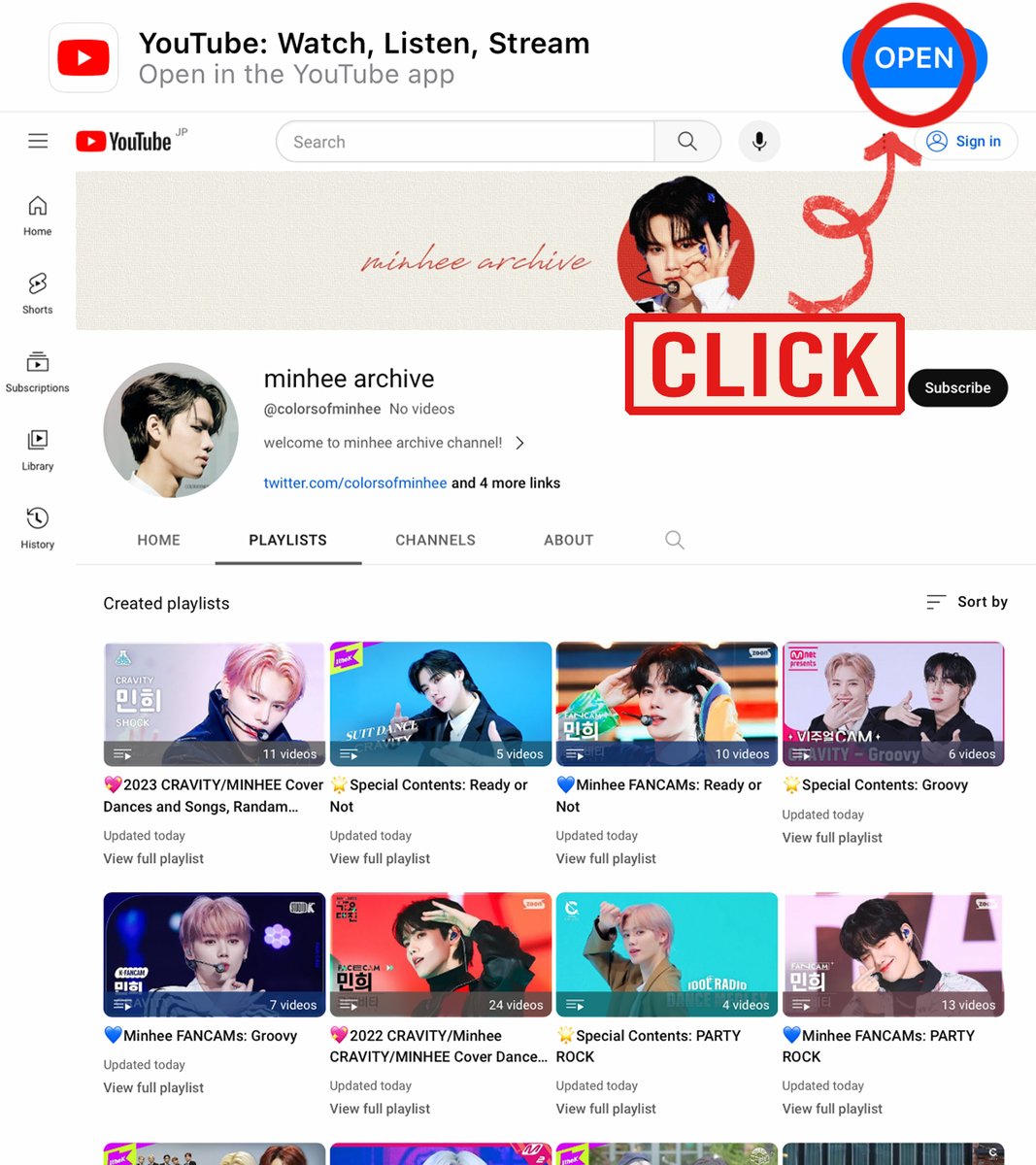 colorsofminhee's tweet photo. ⬇️how to open YT app from X app
(old screenshots, sorry... same steps to open it!) https://t.co/pJzNI135U7
