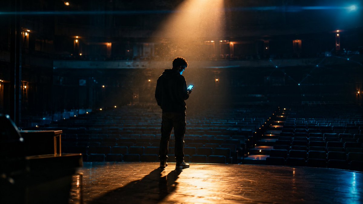 svictorayomi's tweet photo. Monologue, take one.

They told me reach is bought. That the loud accounts win and the rest of us just clap. I believed it for a while.

Then I found @RallyOnChain, where an AI reads what I actually wrote and scores it. No follower minimum. No agency in the middle. Just me, a blank tweet box, and nobody to hide behind.

So this is me, taking the stage. Judge the words.