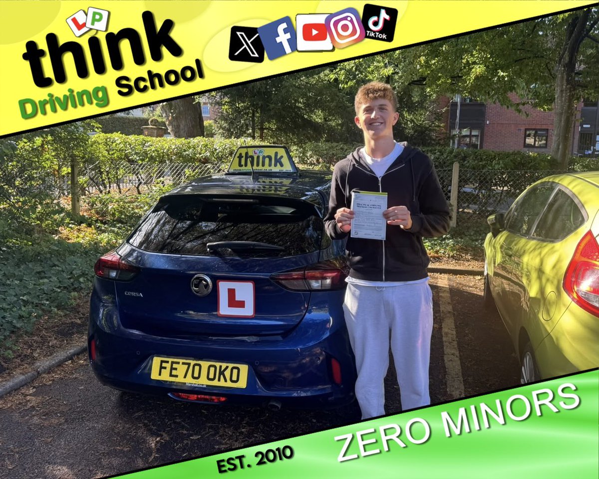 thinkdriving's tweet photo. WELL DONE to Thomas from #FourMarks who passed his #drivingtest today with ZERO driving faults after lessons with Ian @ https://t.co/frH1f5UHM4.

If you’re looking to book some manual or automatic lessons get in touch now!

🚗 Congratulations again &amp; safe driving! 🎉 https://t.co/gDAV0rCULb