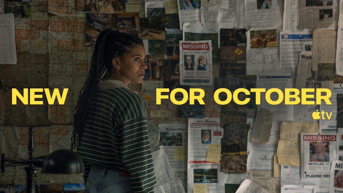 AppleTV's tweet photo. Scary good films and shows to watch this October.

Oct 2 | The Last First: Winter K2
Oct 2 | The Sisters Grimm
Oct 7 | Small Prophets
Oct 9 | Matchbox The Movie
Oct 16 | Tenzing
Oct 21 | Where’s Wanda?
Oct 30 | Nocturne https://t.co/ZjKGxnCajE