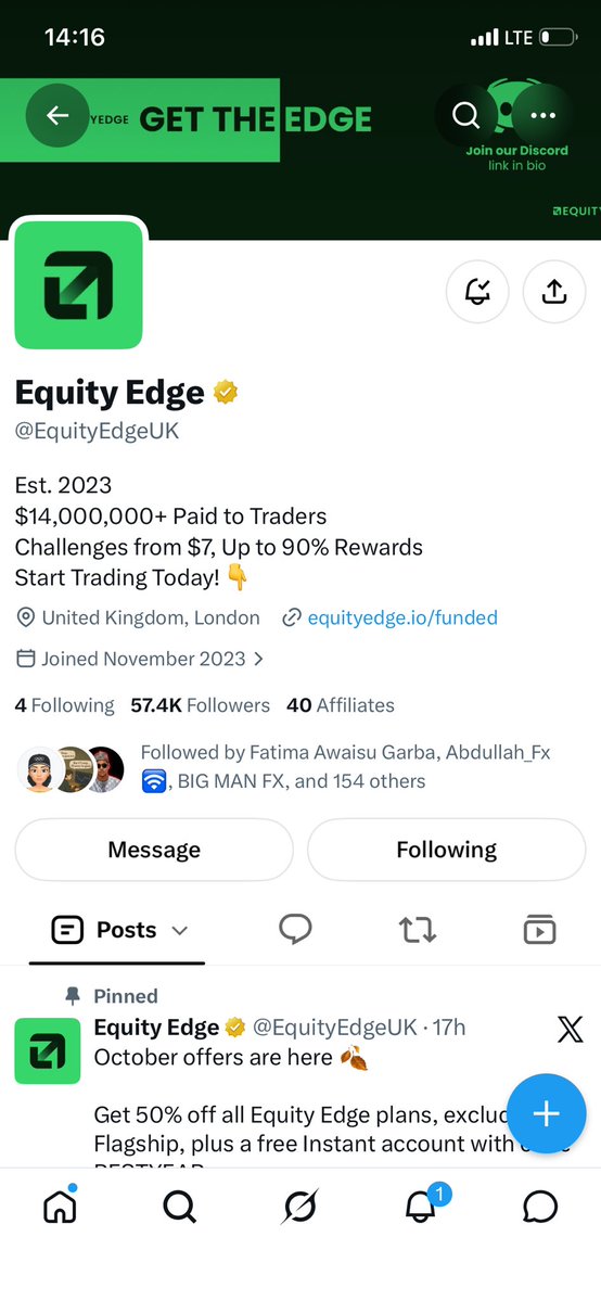 Musab__ag's tweet photo. @EquityEdgeUK @sunzardfx @pips__hunter0 @FatimaSunusi4 Done the instruction ✅ https://t.co/R84ObmTNKc