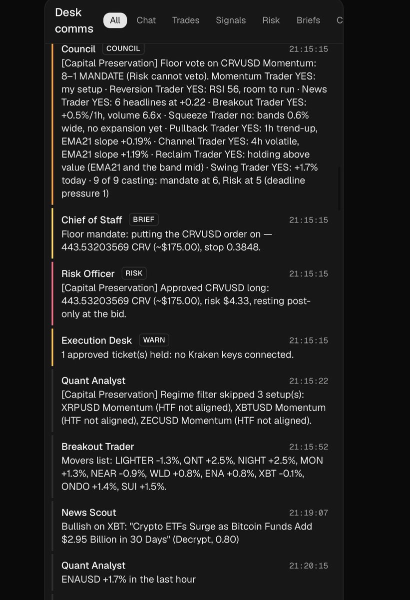 theCraftyRascal's tweet photo. @Must_be_Ash @bot Sick here’s one I built running locally on a 2015 mbp, using no paid tokens (Gemini free api for comms) after running through grok bot usage in a day. I just keep them for oversight now and to ship changes https://t.co/zg2ilNhxlI
