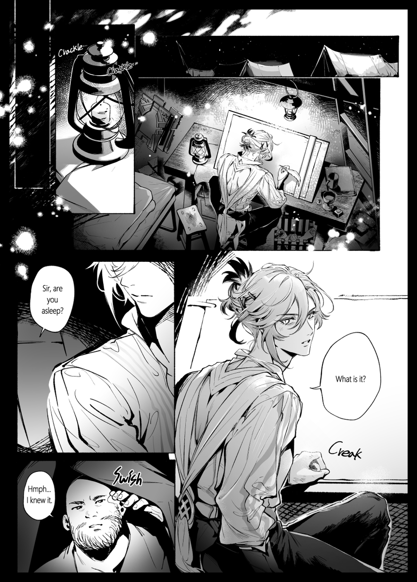 MoB_Hwan_'s tweet photo. ⚠️🔞
Kaveh's Desert Night for Alhaitham (~26p) #kavetham 🏛️🌱 https://t.co/l7Sc4DxV15