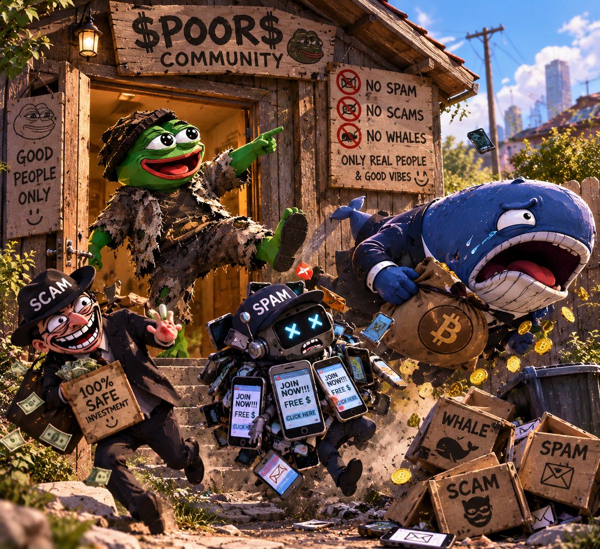 Poorpepepoor's tweet photo. Rule #1 at $POOR House: We don't do scams, we don't do spam, and whales aren't welcome here.
Good people only. Clean and 100% organic.
If you're tired of the noise, grab a seat.
CA: 3srJ2YwRSY9ieGSVqf5ngqv6EmzEMrRjwjZLSnVypump
#Solana #PumpFun #Memecoin #POOR #Crypto https://t.co/k8XkhF0j0o