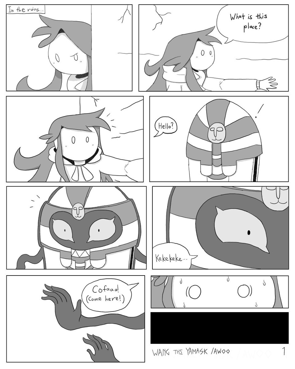WangTheYamask's tweet photo. October 2026 Short Comic Collection:

3 - Mummified ft. @woooogaa 

#pokemonfanart #pokemon #ポケモン #cofagrigus #デスカーン https://t.co/2b12UMIt2A