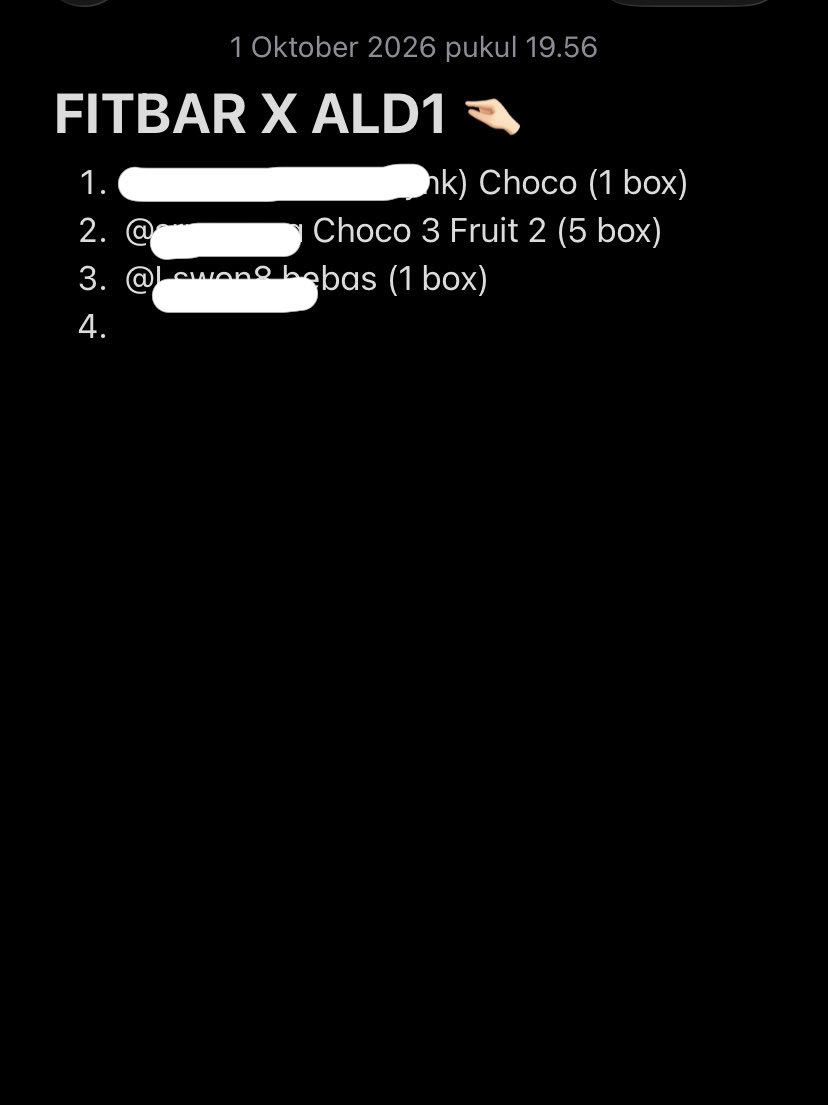 blessed4u__'s tweet photo. Open jastip FITBAR x ALD1
price 30k/box (exc pack, co 🍊 3k yaa) 
Besok aku ke tempat yaaa! Stock kosong direfund 🫰🏻
Ayoo masuk list 👀🫶🏻

t. alpha drive one leo arno xinlong sangwon anxin junseo sanghyeon
#zonauang #Alphadriveone https://t.co/88iQX0nl8E