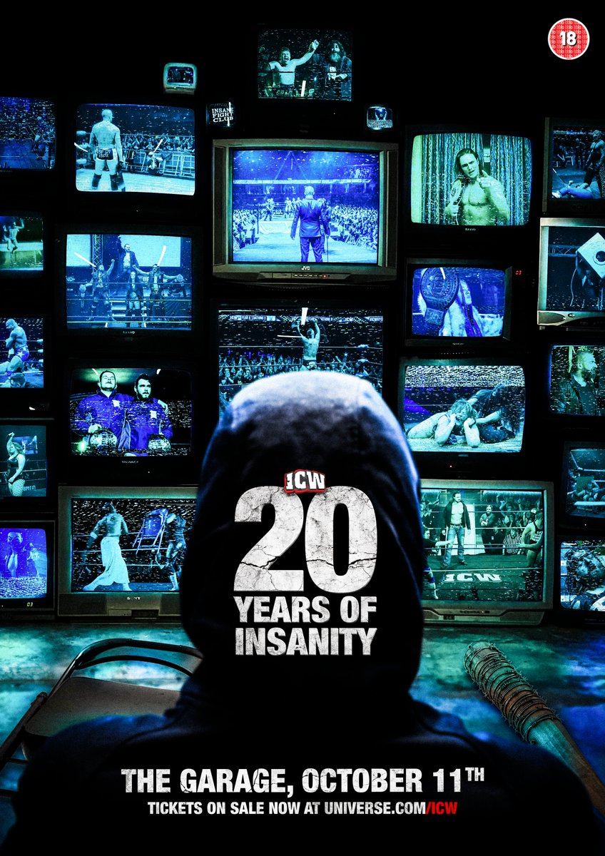 InsaneChampWres's tweet photo. ⚠️WE ARE ALMOST ONE WEEK OUT⚠️

We've got 20 Years of Insanity to remember on the 11th of October!

Returns, surprises and chaos as always in the centre of town! 👀

 Do not miss this celebration,  we've got a hell of a night planned! - https://t.co/PF7cqt3DCD https://t.co/PddemyILUm