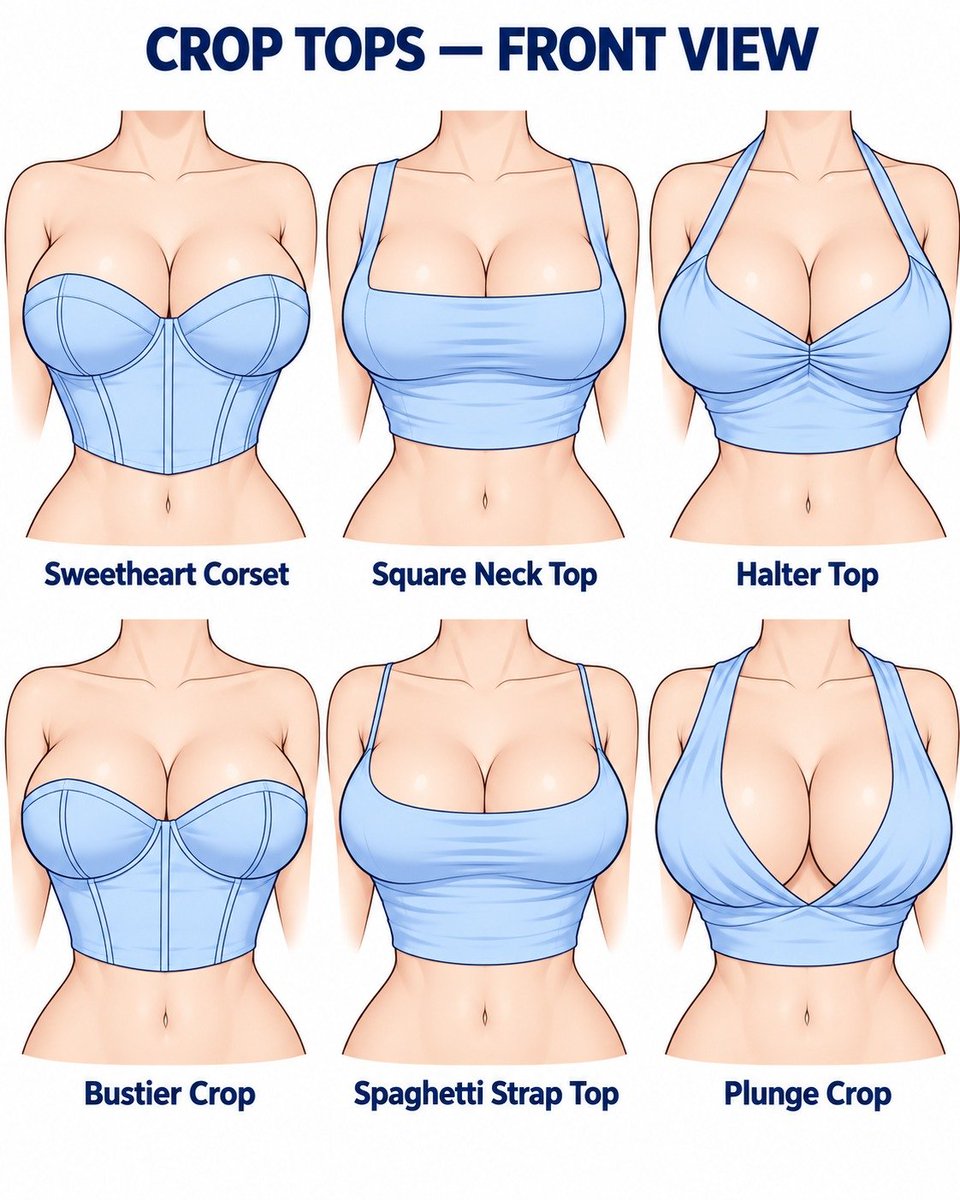 sodaguyx's tweet photo. Crop Tops! Which one is your favorite? https://t.co/PbyAoQRYib