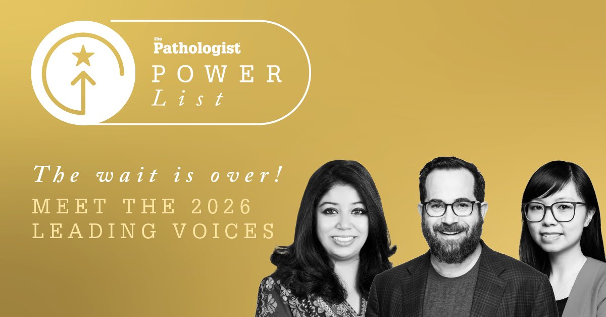 pathologistmag's tweet photo. 🎉 The wait is over!

Meet the 50 Leading Voices of The Pathologist Power List 2026, celebrating the people driving ideas, innovation and change across pathology and laboratory medicine.

🔬 Discover the list: https://t.co/CbhBs8mH3x

#PowerList2026 #Pathology #LaboratoryMedicine https://t.co/nhzw957Dkg