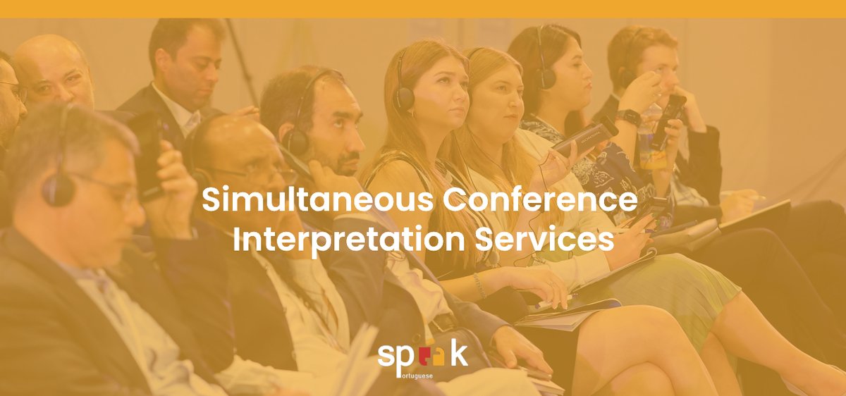 speakportuguesa's tweet photo. Keep the conversation moving. 🎧

With Simultaneous Interpretation, Portuguese-speaking audiences can follow multilingual events and discussions in real time.

No waiting for the speaker to finish. No playing catch-up.

#SpeakPortuguese #SimultaneousInterpretation https://t.co/L2otxvtdEq