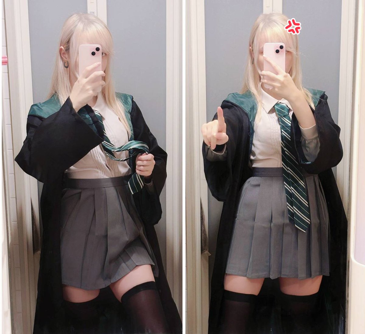 savisavichan's tweet photo. accidentally realized that i look like malfoid irl https://t.co/G5kRyQqWKD