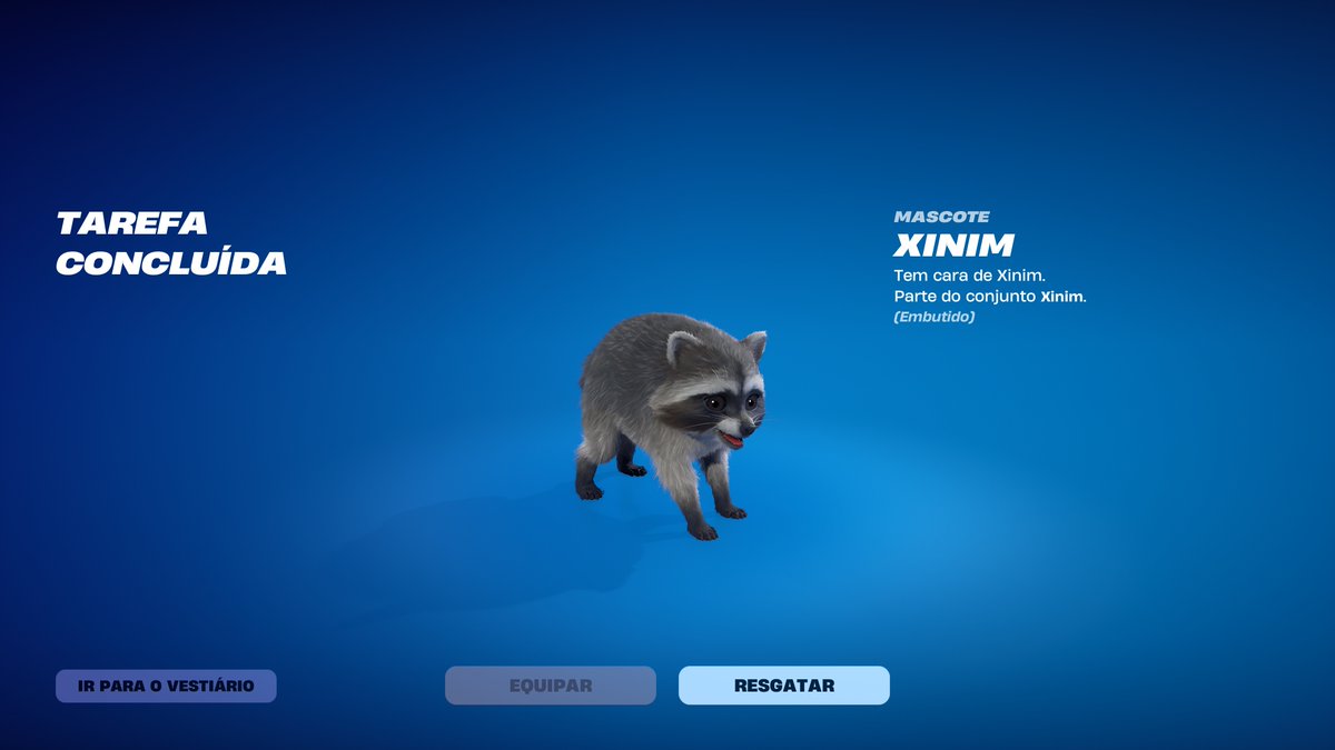 iannzits's tweet photo. 🦝 GRÁTIS AGORA — Extraia um Elemental Catador de Lixo no Fortnite e ganhe o Mascote Xinim (Jimothy) de graça!

Jimothy é um guaxinim que chamou a atenção e viralizou por conta de seu formato corporal incomum, que pode estar ligado a uma deformidade na coluna. https://t.co/068Xwu8NTX