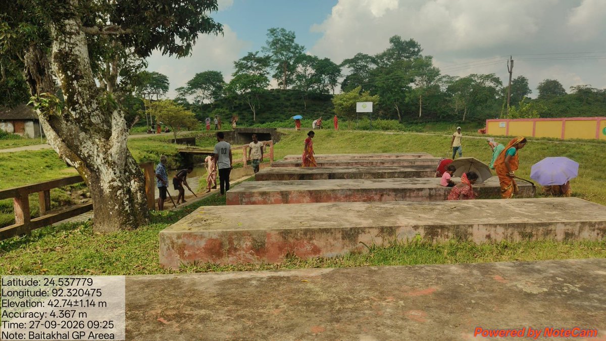 cprdassam's tweet photo. #SwachhataHiSeva 2026 reminds us that cleanliness is everyone’s responsibility. 

On the eve of #SwachhBharatDiwas2026, let us strengthen Jan Bhagidari to ensure a cleaner, healthier, #SwachhBharat. Glimpses from the Swachhata Pakhwada at Baitakhal GP in Sribhumi. https://t.co/sTwAPS4M7u