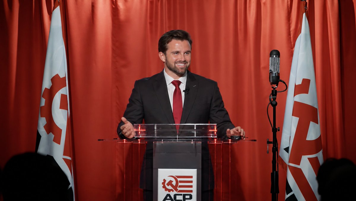 jacksonhinkle's tweet photo. 🇺🇸 I’m proud to announce that I’ve been named International Secretary of the American Communist Party @ACPMain.

I’m honored by the Party’s trust and look forward to strengthening international solidarity and advancing our shared struggle against imperialism. https://t.co/LHsv9LGlKU