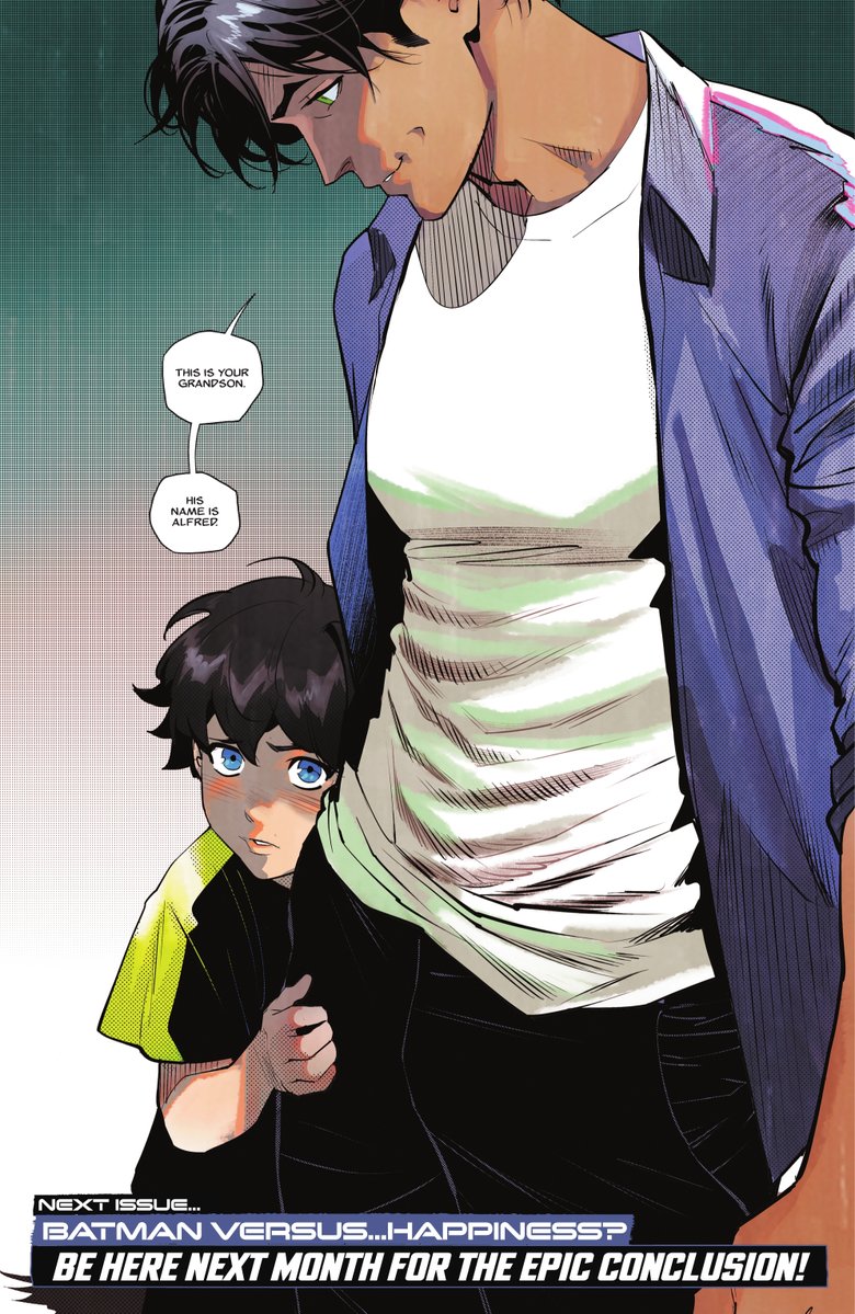 zacncomics's tweet photo. favorite version of Batman was damian and like his son Alfie and his relation with Bruce.. omg Grandpa Bruce.. this was such a fun and emotional issue!! Williamson knocked it out of the park with this issue!! https://t.co/zYUtUtNbrU