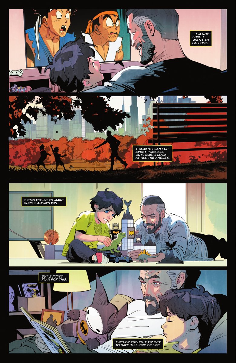 zacncomics's tweet photo. favorite version of Batman was damian and like his son Alfie and his relation with Bruce.. omg Grandpa Bruce.. this was such a fun and emotional issue!! Williamson knocked it out of the park with this issue!! https://t.co/zYUtUtNbrU