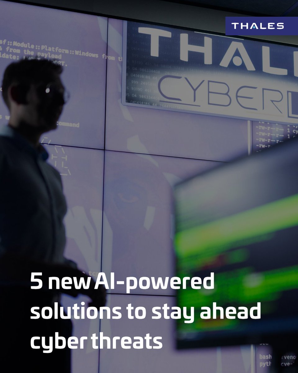 thalesgroup's tweet photo. Cyber threats evolve fast; so must protection. Discover 5 new solutions from Thales at the Cyber Summit: https://t.co/jW9RXOQfln https://t.co/JbeuYU5Mvn