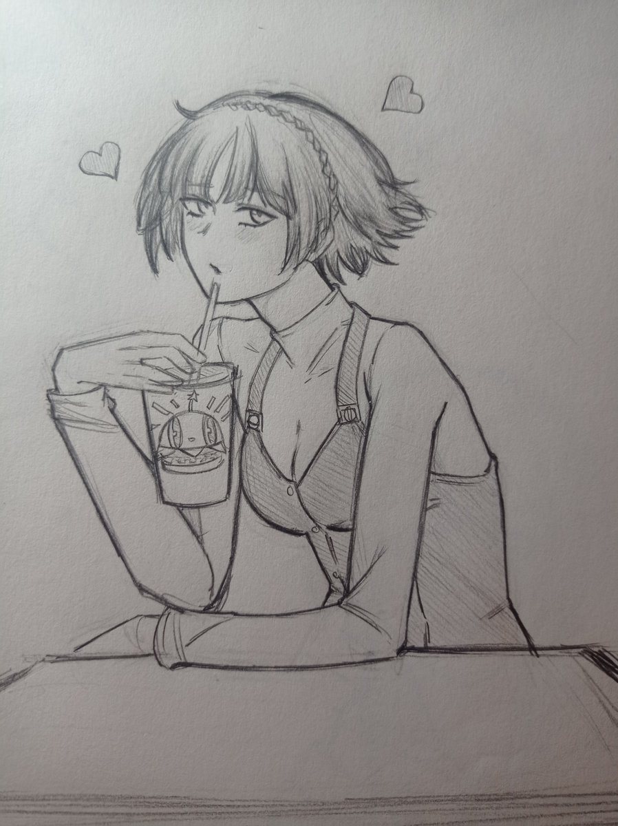 Mischmisch_'s tweet photo. Sketch de Makoto ❤️❤️❤️
#Persona5 #MakotoNiijima https://t.co/B9QCNDR3Py