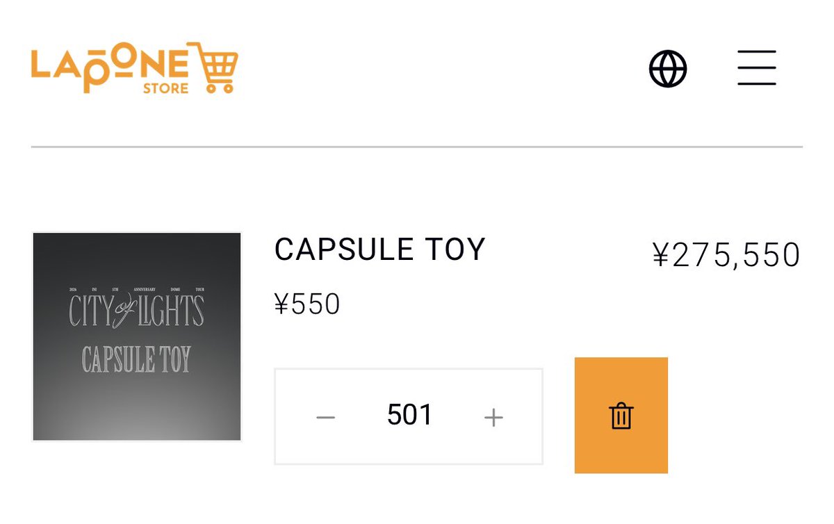 nonnon010123's tweet photo. カプセルトイって購入制限ないの、、、？
500個とかカートに入るけど😅 https://t.co/jYNT6ax6Lt