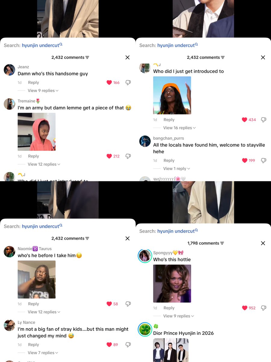 _NotMe_2000's tweet photo. Hyunjin got discovered by the locals after his Dior appearance and now they’re THIRSTING over him 😭😂 The Hyunjin videos on TikTok are pulling MILLIONS of views… he really has the locals in a chokehold 😭🔥

#DIORSummer27_HYUNJIN https://t.co/rKwo7xT8fC