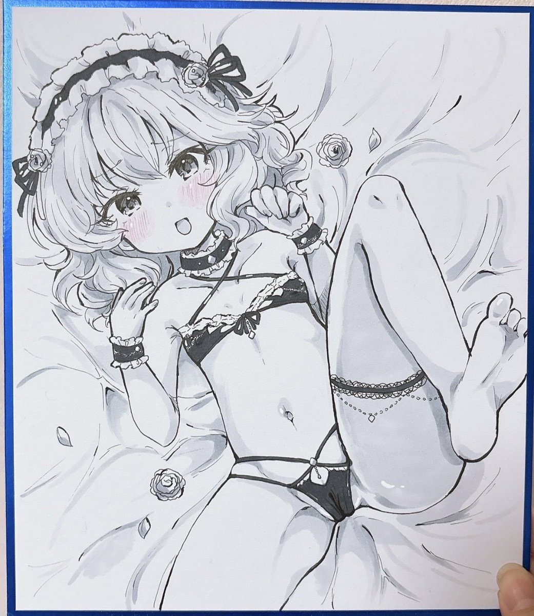 mirin_rem's tweet photo. こっちにも載せたいから載せる！
今までの色紙の中でも気に入ってる方かも https://t.co/8xxmmY31eg