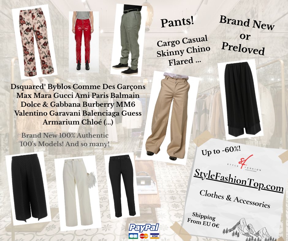 Tobias081203's tweet photo. 👖 Category of the week: pants!
Spotlight on THE cornerstone of any wardrobe: trousers👌 https://t.co/QrERsWyl2M
#Trousers #Pants #CategoryOfTheWeek #Fashion #Preloved #Authentic #FashionDeals #Tailoring #StyleFashionTop 💞 https://t.co/hOL8t26gDF