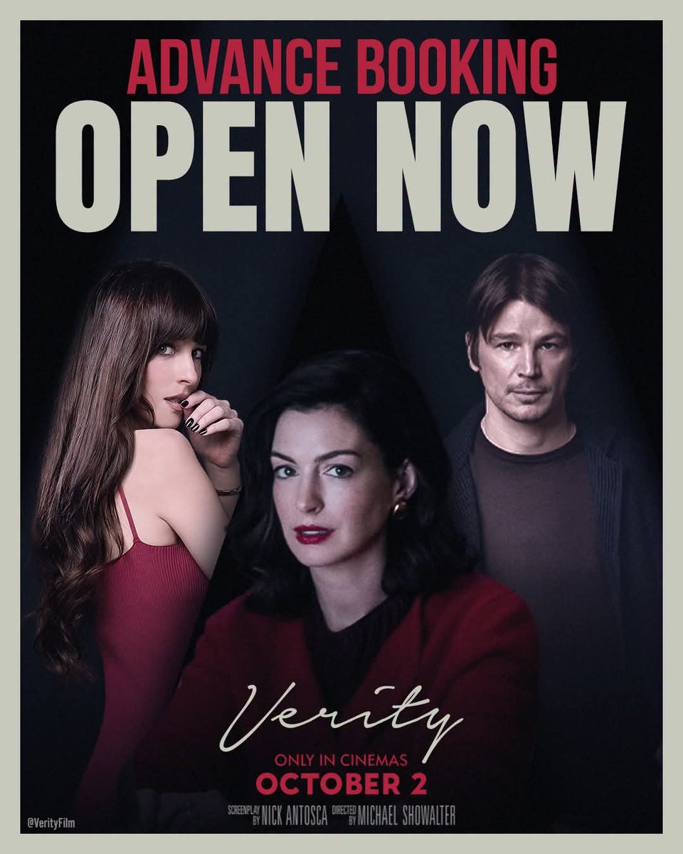 CinemaxUg's tweet photo. Truth, fiction, or something in between? Advance bookings are now open for #VerityFilm - only in "Century Cinemax" Tomorrow, October 2.
Book your tickets now : https://t.co/t6cMlzS5Lf
#AnneHathaway #JoshHarnett #VerityMovie #ThisFriday #NewMovie #ThrillerMovie @CinemaxUg https://t.co/vGlu80CFNB