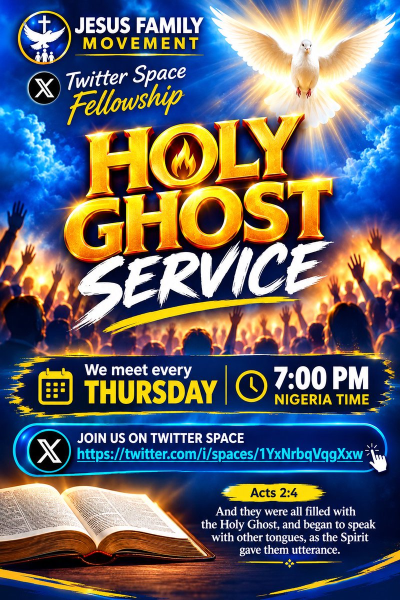 ExcellentN53686's tweet photo. Friends happy new month and the blessings of the LORD on every side in Jesus name.
Join us today for an unusual Holy Ghost service for an unforgettable experience in His presence. He will meet at the point of your needs.https://t.co/3NUkKdcroU https://t.co/gw46ZNDbwA