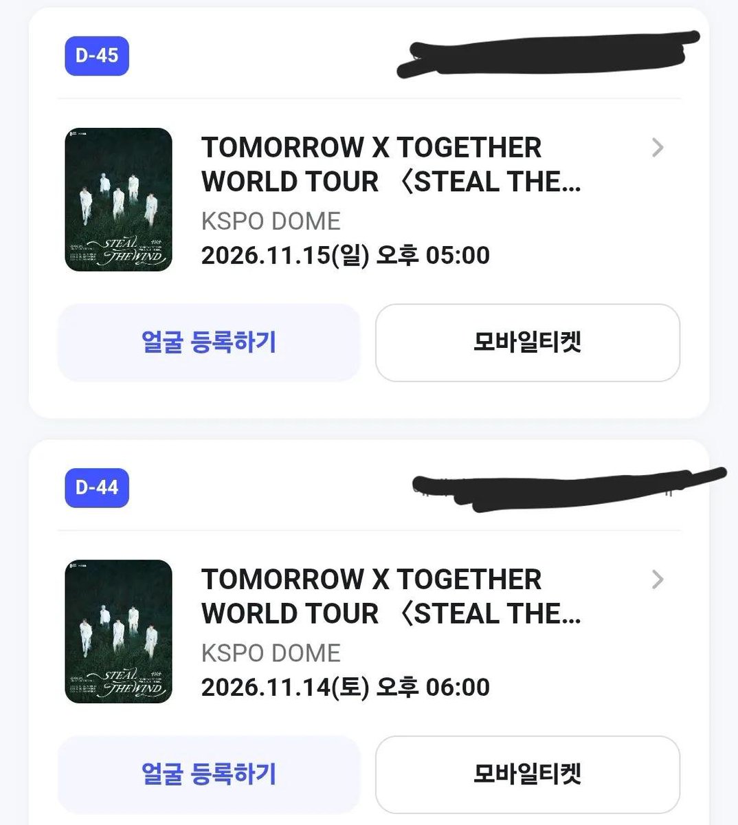 nurmuhammad71's tweet photo. Wts lfb 
TXT WORLD TOUR <STEAL THE WIND>

SEOUL 🇰🇷 

✅️SOUNDCHECK S1 &amp; S2 front rows
✅️M &amp; G
✅️ 1F &amp; 2F

Dm if interested 
Global / korean dm 

#투모로우바이투게더 #TOMORROW_X_TOGETHER #TXT
#STEALTHEWIND #TXT_TOUR_STEALTHEWIND https://t.co/sorTDGV72i