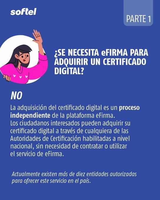 GEIC_DICE's tweet photo. 👨‍💻 Hoy le ayudamos a diferenciar entre certificado digital y eFirma 😉, pues no son lo mismo.

Informar también es acompañar 🤝

#Softel #TransformaciónDigital
#SomosGEIC https://t.co/m4nitDtLp9