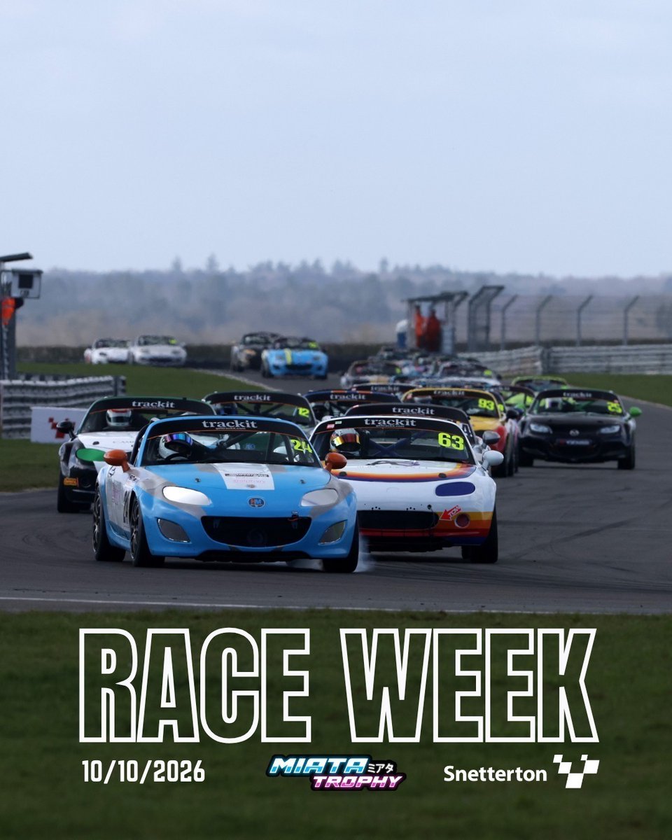 msvtracing's tweet photo. RACE WEEK FOR TRACKDAY TROPHY & MIATA TROPHY!
With two races each for Trackday Trophy & Miata Trophy across the 10th & 11th October, we canβt wait to see the action unfold! βοΈ
πΈ Gary Hawkins Photography
#msvtracing #miatatrophy #trackdaytrophy #motorsport #snetterton https://t.co/yFyP6T4Tty