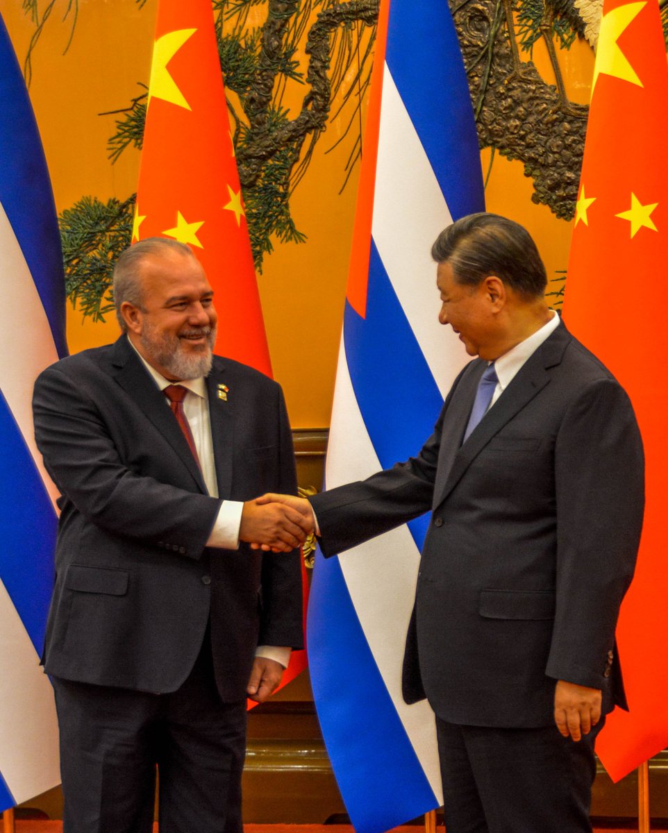MMarreroCruz's tweet photo. En nombre del Gobierno cubano, felicitamos al hermano pueblo de la República Popular China, en el aniversario 77 de su fundación.

Nuestras naciones continuarán fortaleciendo las históricas relaciones de amistad y cooperación que nos unen. https://t.co/WpYti5DmU9