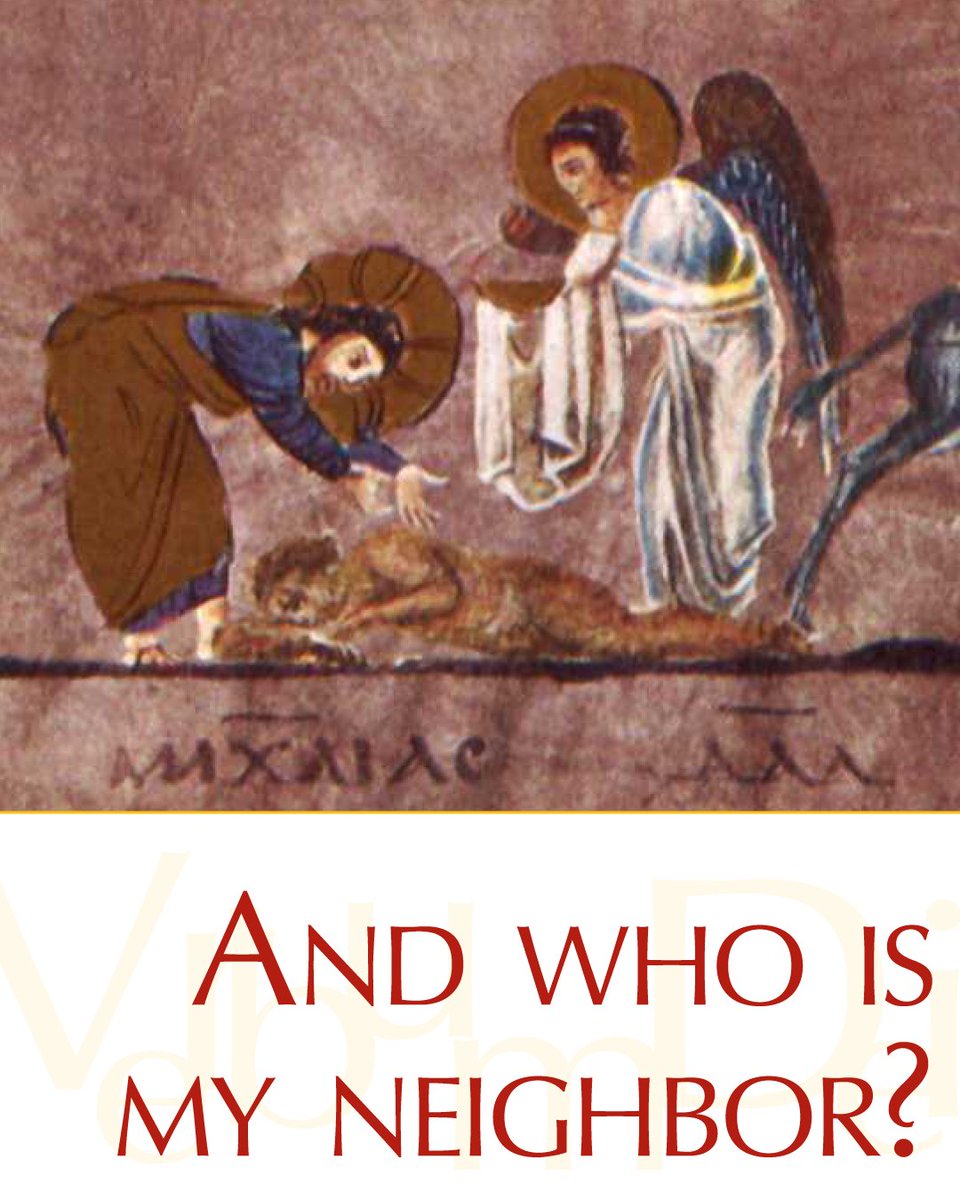 VaticanNews's tweet photo. Gospel of the Day (Luke 10,25-37)

There was a scholar of the law who stood up to test Jesus and said, "Teacher, what must I do to inherit eternal life?"
Jesus said to him, "What is written in the law? How do you read it?"
He said in reply, "You shall love the Lord, your God, with all your heart, with all your being, with all your strength, and with all your mind, and your neighbor as yourself."
He replied to him, "You have answered correctly; do this and you will live."
But because he wished to justify himself, he said to Jesus, "And who is my neighbor?"
Jesus replied, "A man fell victim to robbers as he went down from Jerusalem to Jericho. They stripped and beat him and went off leaving him half-dead.
A priest happened to be going down that road, but when he saw him, he passed by on the opposite side.
Likewise a Levite came to the place, and when he saw him, he passed by on the opposite side.
But a Samaritan traveler who came upon him was moved with compassion at the sight.
He approached the victim, poured oil and wine over his wounds and bandaged them. Then he lifted him up on his own animal, took him to an inn and cared for him.
The next day he took out two silver coins and gave them to the innkeeper with the instruction, 'Take care of him. If you spend more than what I have given you, I shall repay you on my way back.'
Which of these three, in your opinion, was neighbor to the robbers' victim?"
He answered, "The one who treated him with mercy." Jesus said to him, "Go and do likewise."

https://t.co/ExqbnXfqxS