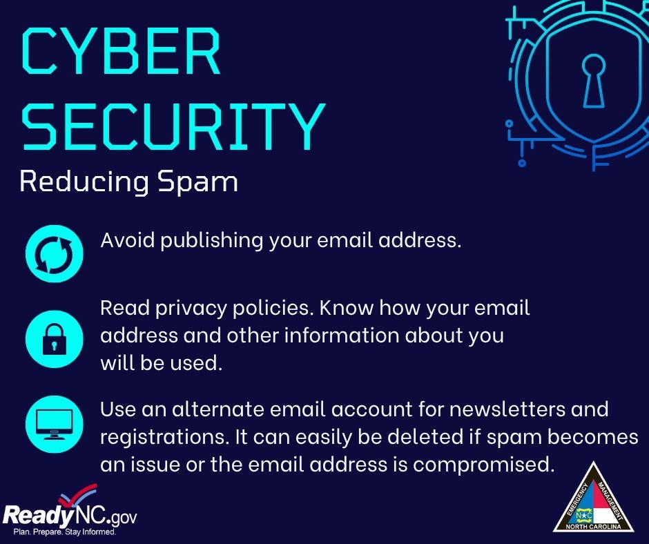 NCEmergency's tweet photo. It’s Cyber Security Awareness Month!  

Cyber attacks can cause serious harm to both individuals and businesses, and they often create confusion or spread misinformation. Stay alert, recognize suspicious activity, and think before you click! 

Stay tuned throughout the month for more helpful tips to keep you and your business protected. 
For more tips, visit https://t.co/GWuxH3i64m