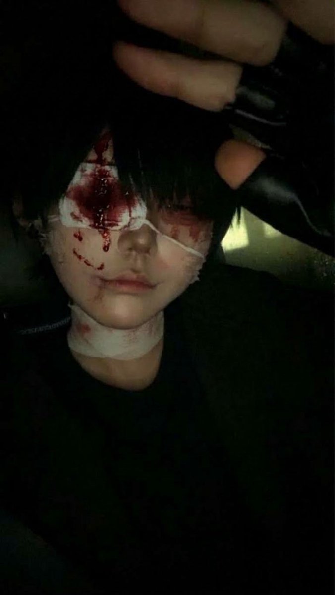 7aK9mP2w's tweet photo. ⚠️流血⚠️　解放ホウカくん cos

 🔇 ドムドムチーチー https://t.co/qpzw6RJCcv