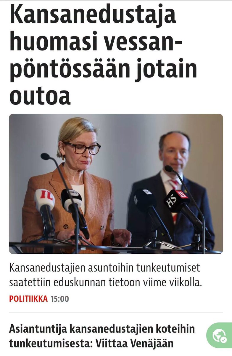 MKartesalo's tweet photo. Tulihan se sieltä, epäilevät Puten käyneen salakakalla. https://t.co/5IlC3RQ8rY