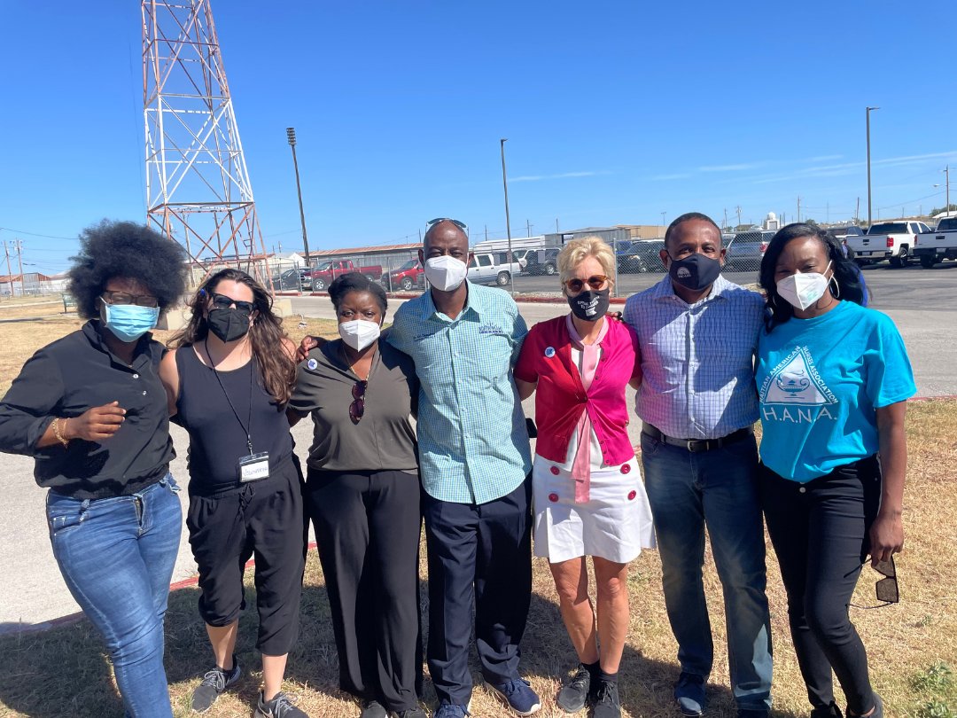 Kennedy_HRC's tweet photo. In 2021, our President @KerryKennedyRFK and a KHRC delegation traveled to Del Rio, Texas, to join @GuerlineMJozef and @HaitianBridge to document the conditions and treatment of Haitian asylum seekers at the U.S.-Mexico border.

Five years later, the Trump administration revoked Temporary Protected Status for some 350,000 Haitians who had been living and working legally in the United States overnight. This comes as the State Department continues to designate Haiti a Level 4 “Do Not Travel” country, citing widespread kidnapping, civil unrest, terrorism, and limited health care.

“I’ve been working in solidarity with the Haitian community since 1977,” Kerry said. “What I have witnessed in Del Rio is yet one more extension of decades of racist U.S. policy.” That pattern continues to this day.

As we enter Kerry's final four months as our President, we’ll be looking back at the people, places, and moments that have shaped her extraordinary legacy. 

🔗 We hope you’ll join us on this walk down memory lane: https://t.co/Do891N5RLJ