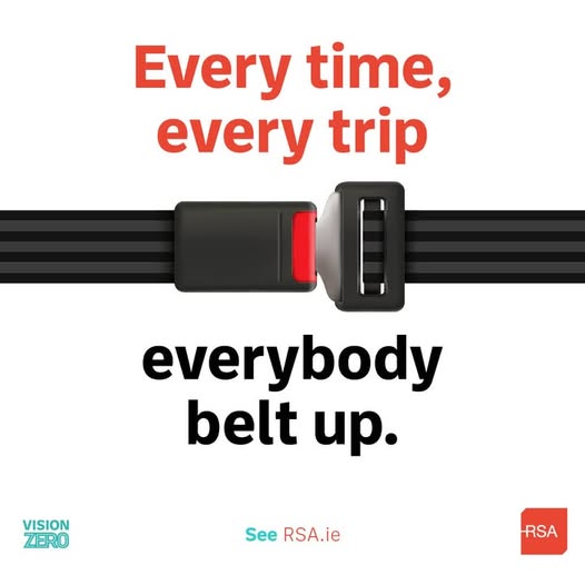 MayoRoadSafety's tweet photo. 🚗⚠This Road Safety Week, make wearing your seat belt a habit - EVERY TRIP, EVERY TIME.
Whether you are travelling across the country or just heading around the corner, always buckle up.
#RoadSafetyWeek
#SeatBeltsSaveLives https://t.co/nJc3Ui6XcH