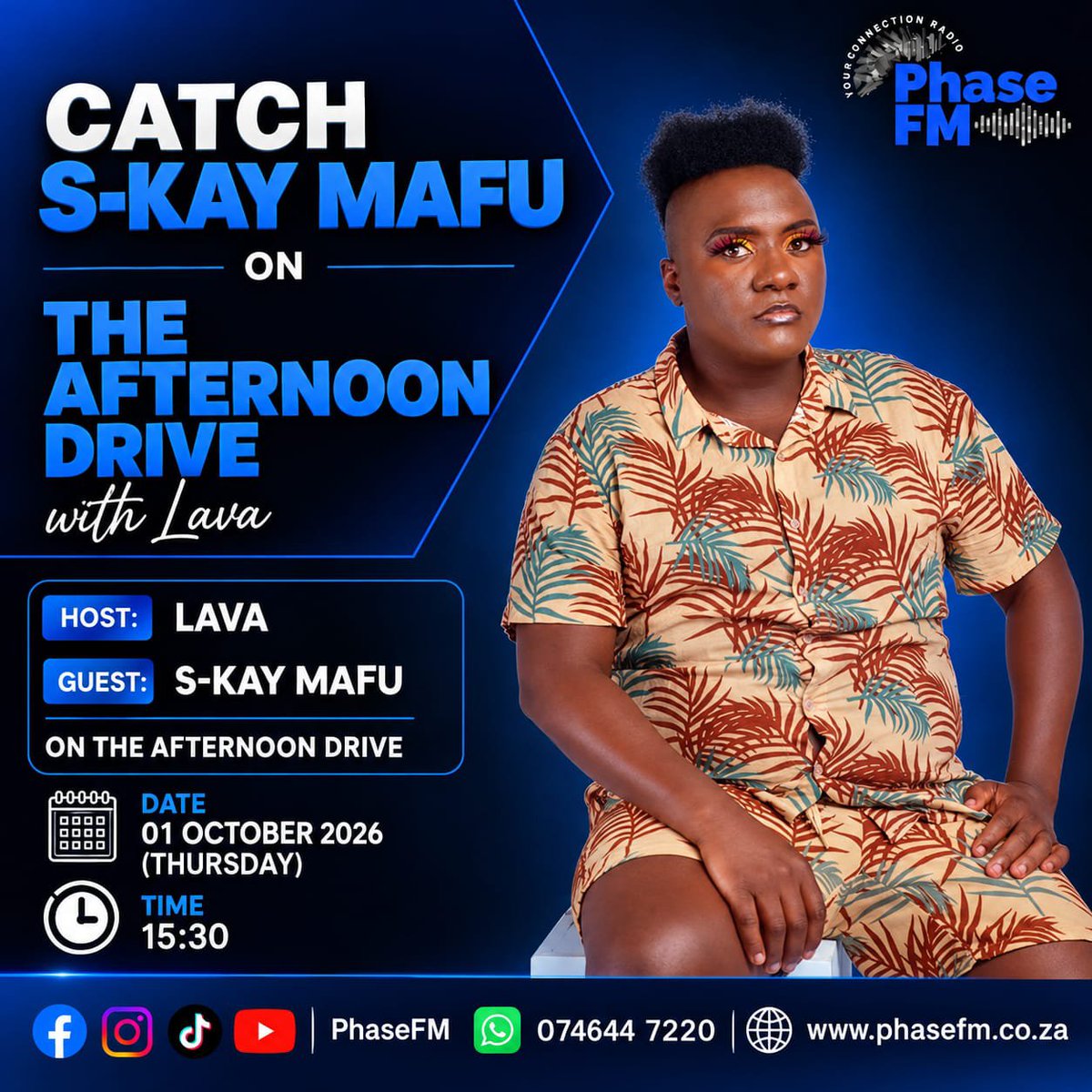 SimplyS_Kay's tweet photo. In few minutes I'll live ku Phase FM (based eEastern Cape, Mdantsane) at 15h30pm with Lava
Nantsi iLink to listen online: https://t.co/YryEAWaeju
We'll be taking about my latest single #FindIt and more 🔥❤️.
#fyp #MyDululu #HelloMedia https://t.co/TXEE26M9Pd