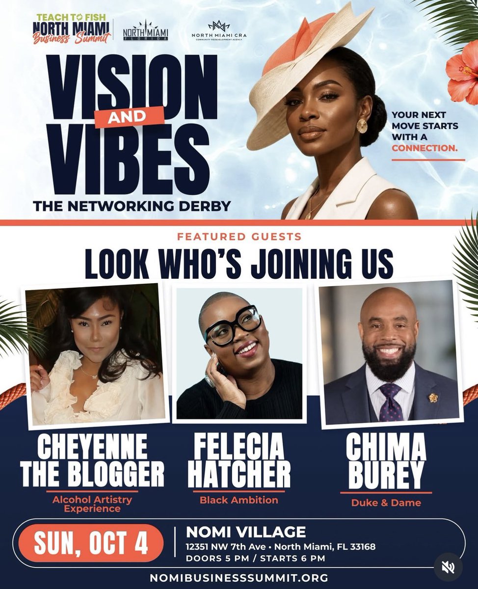 ItsEmpressRaw's tweet photo. North Miami, I’m outside! 👑

SUN 10/4: Meet me at the Created Chosen Crowned Vendor Table at Vision &amp; Vibes!
📍 NOMI Village, 12351 NW 7th Ave

TUES 10/6: Catch me speaking at the Brand Lab! 🎤
📍 Hilton Miami Aventura, 2885 NE 191st St

Shop. Connect. Reset. 💜 https://t.co/5d6yX06Lvt