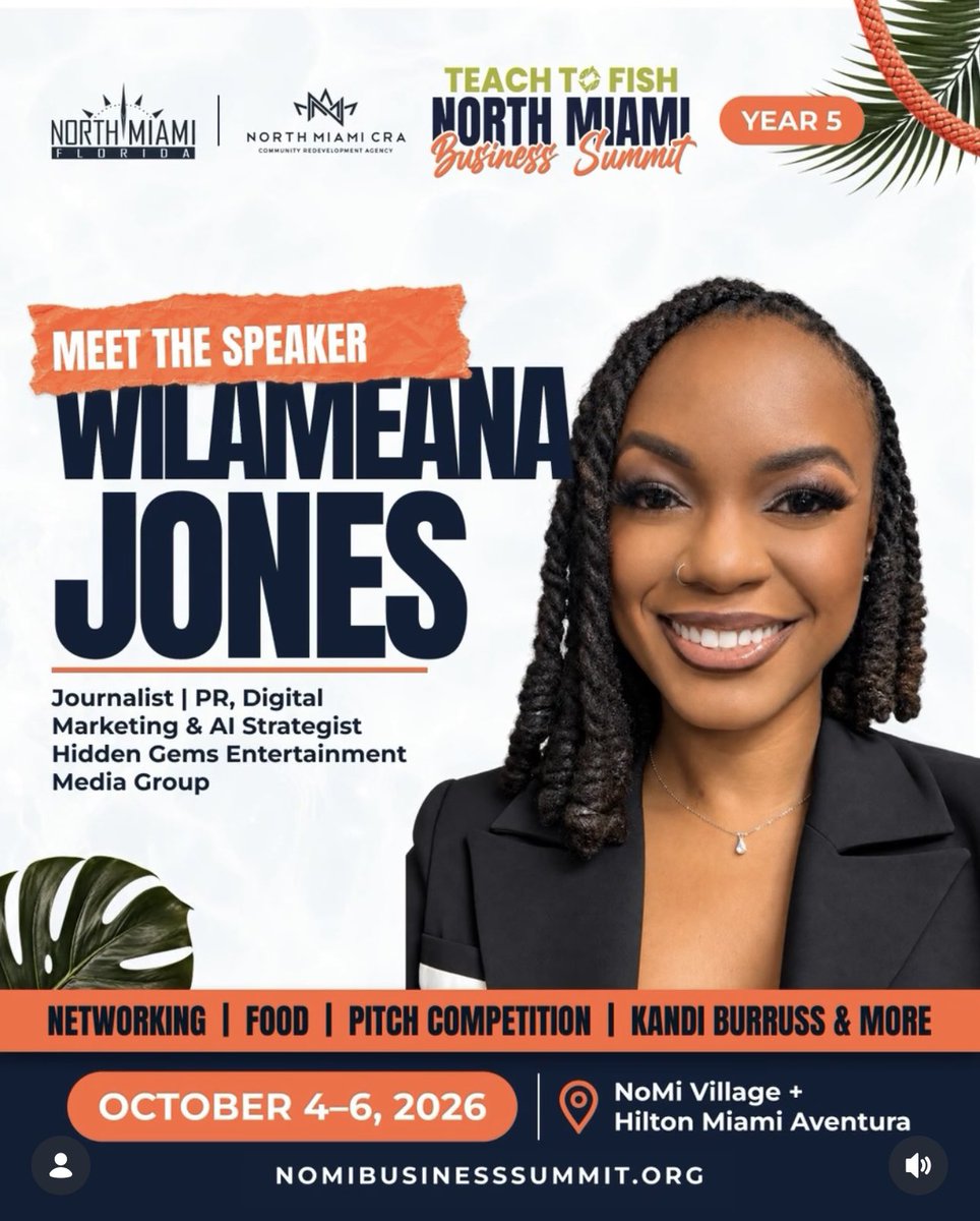 ItsEmpressRaw's tweet photo. North Miami, I’m outside! 👑

SUN 10/4: Meet me at the Created Chosen Crowned Vendor Table at Vision &amp; Vibes!
📍 NOMI Village, 12351 NW 7th Ave

TUES 10/6: Catch me speaking at the Brand Lab! 🎤
📍 Hilton Miami Aventura, 2885 NE 191st St

Shop. Connect. Reset. 💜 https://t.co/5d6yX06Lvt