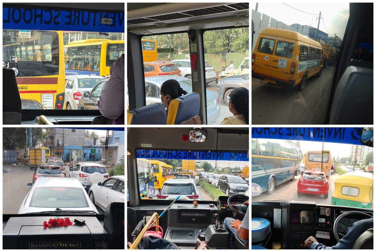 noorainee's tweet photo. 1 Oct 26 update
Four days, four very different days... Here’s what this week on #SH35 actually looked like:

Monday: 16/61 routes late
Tuesday: 31 late after the rain
Wednesday: mornings recovered to 18 late, while evenings slipped to 24
Thursday: our worst morning yet — 35 late, with a road closure, waterlogging & heavy vehicles back on the stretch. Then, within hours, one of our best evenings — just 3 late.

No two days on this corridor look the same and that’s exactly the point.

A good Monday doesn’t mean the problem is solved. A bad Thursday doesn’t mean nothing has changed. What matters is whether the interventions that work - enforcement, traffic management and road fixes — are sustained every single day.

And we the citizens need to take responsibility for our actions too! 

We will continue tracking the corridor closely, documenting what changes and where gaps remain. The interventions must continue, the weak points must be addressed, and the results must be measured consistently.

We will  return with Monday’s numbers. And next week, we all need to  hold ourselves and the system accountable for whether this progress is being sustained.

Thank you to @krishnabgowda @blrcitytraffic @wftrps @GBAChiefComm for leading from the front and staying engaged with us this week. Let’s carry that energy and focus into next week too.

#SH35 #Bengaluru #BengaluruTraffic #Varthur #Gunjur #Dommasandra #OurMobilityOurVoice #InventureAcademy #CivicAction #BetterBengaluru

@krishnabgowda @GBAChiefComm @blrcitytraffic @wftrps @CPBlr @Jointcptraffic @DCPTrEastBCP @GBA_office @BPACofficial @dcpwhitefield @WFRising @sarjapuraps @SarjapuraRWA @rk_misra @MansoorKhanINC @ArvindLBJP @MAlimbavali @PCMohanMP