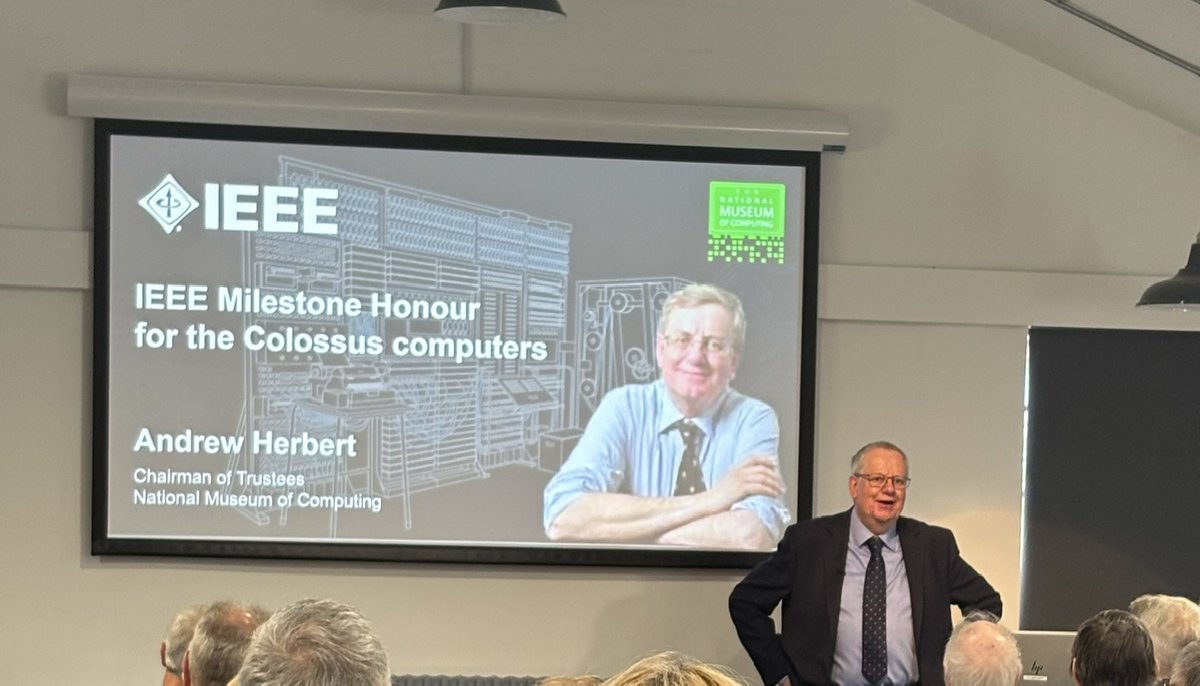 tnmoc's tweet photo. A proud moment in tech history! On 29 Sept, Colossus was officially named an IEEE Milestone at TNMOC. Huge thanks to the IEEE, our volunteers, and supporters for keeping this legacy alive. Here’s to inspiring future generations! #Colossus #IEEEMilestone #TNMOC https://t.co/AAxm1d7rh0