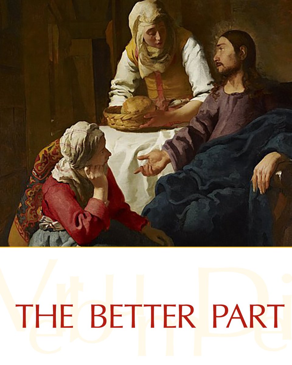 VaticanNews's tweet photo. Gospel of the Day (Luke 10,38-42)

Jesus entered a village where a woman whose name was Martha welcomed him.
She had a sister named Mary who sat beside the Lord at his feet listening to him speak.
Martha, burdened with much serving, came to him and said, "Lord, do you not care that my sister has left me by myself to do the serving? Tell her to help me."
The Lord said to her in reply, "Martha, Martha, you are anxious and worried about many things.
There is need of only one thing. Mary has chosen the better part and it will not be taken from her."

https://t.co/xd77yovv4s