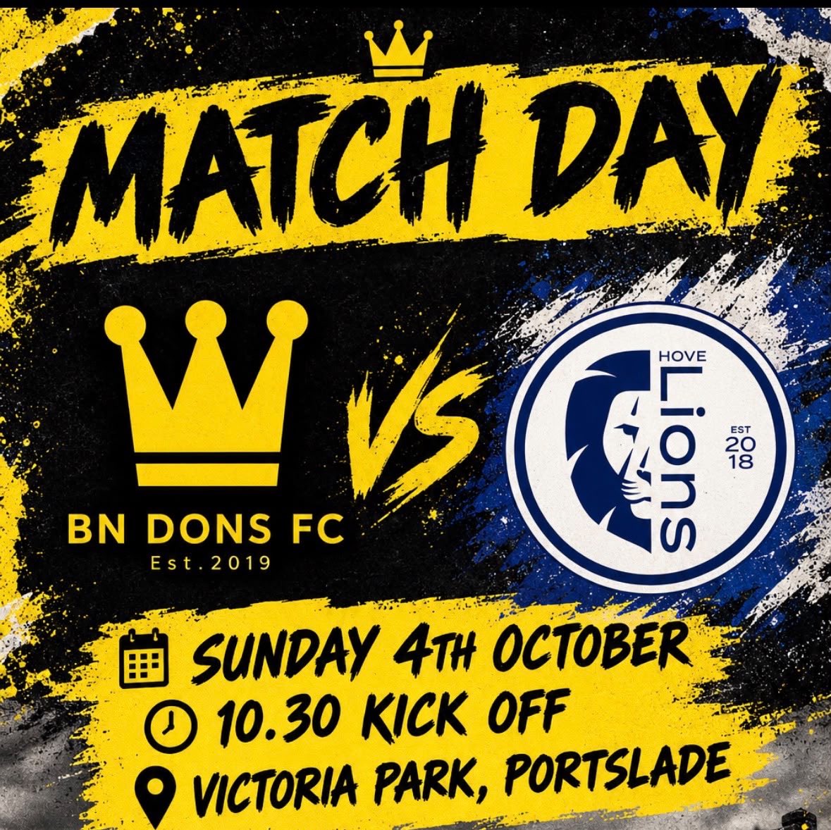 Bn_Dons's tweet photo. This Sunday‼️
We host @HoveLionsFC, in a rare morning game, @ Viccy Rec 10:30ko😮‍💨
Get down and support The Dons as we look to get back to winning ways, and collect the 🌲pts
#UTD👑 https://t.co/JptW6GvzEr