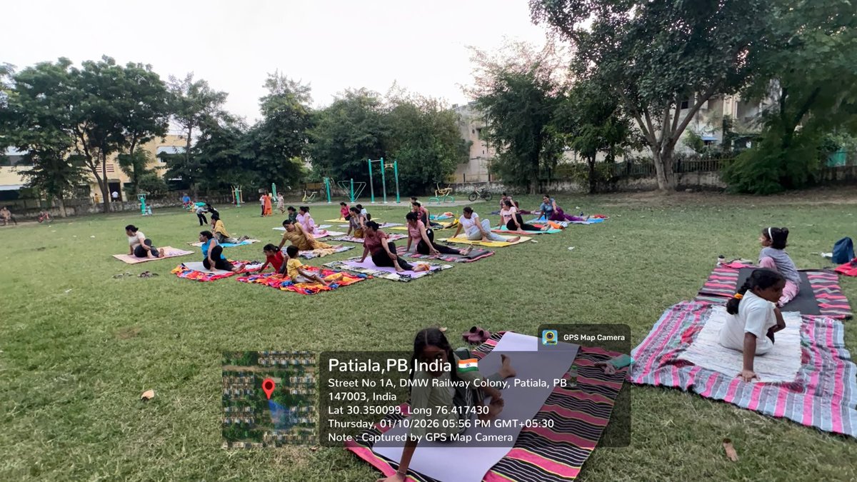cmdypatiala's tweet photo. DMW railway colony, near shiv mandir Patiala 
Time 5:25-6:25pm

@cmdiyogshala
@BhagwantMann
@AAPbalbir
@YogaAmreshJha
@KamleshMSU
@PbGovtIndia
#cmdiyogshala
#freeyogaclasses
#GovernmentofPunjab https://t.co/Kh3OPwhMYo