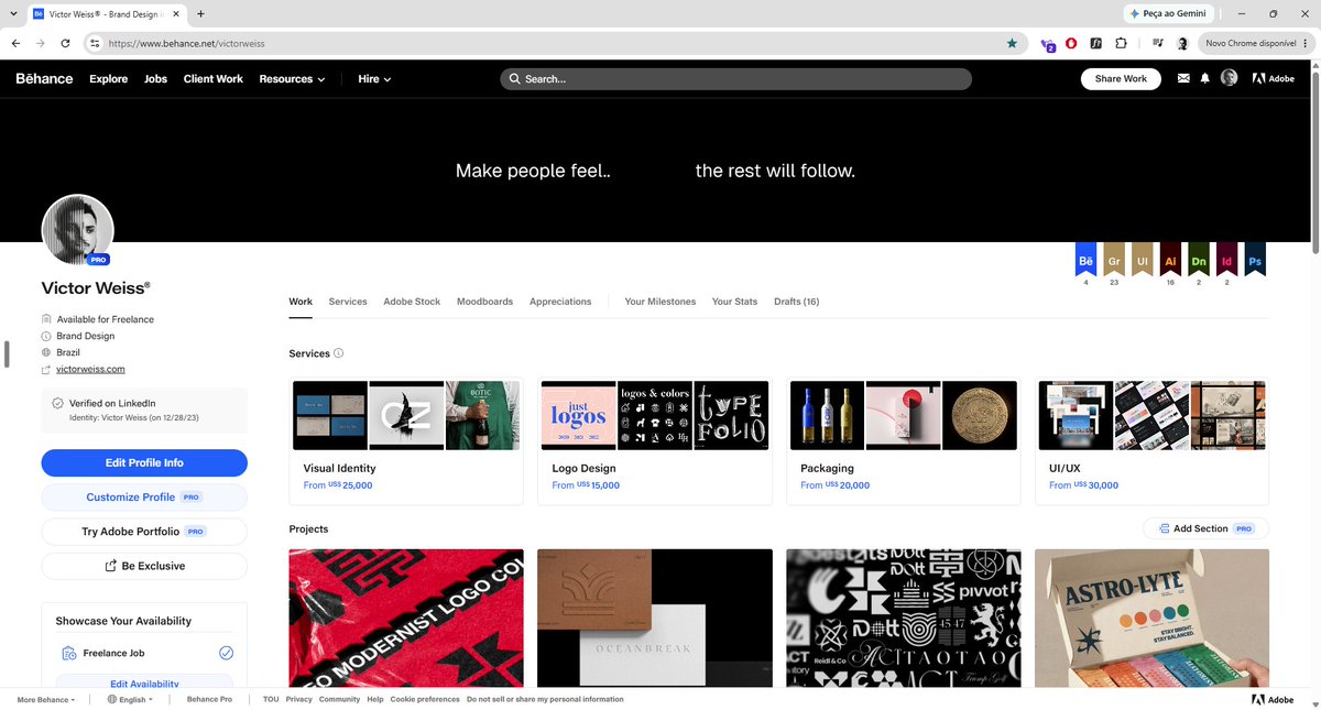 thevictorweiss's tweet photo. Two of my Behance features just dessapeared. I don't even know witch ones. But I had 51, now I have 49. @Behance support saddly hasn't reached out to answer me about this yet, I guess they are busy. But this is kinda scary. Has it happened to any of you?
